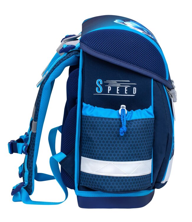 Belmil CLASSY Schulrucksack-Set Racing Blue Neon
