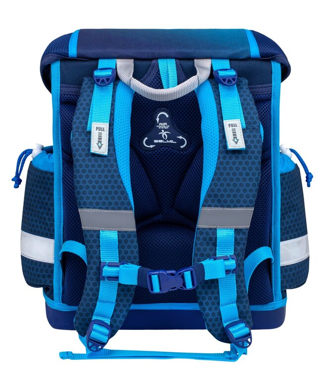 Belmil CLASSY Schulrucksack-Set Racing Blue Neon
