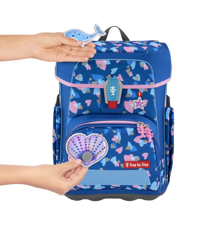 Step by Step Schulrucksack-Set CLOUD REFLECT Seashell Pearl