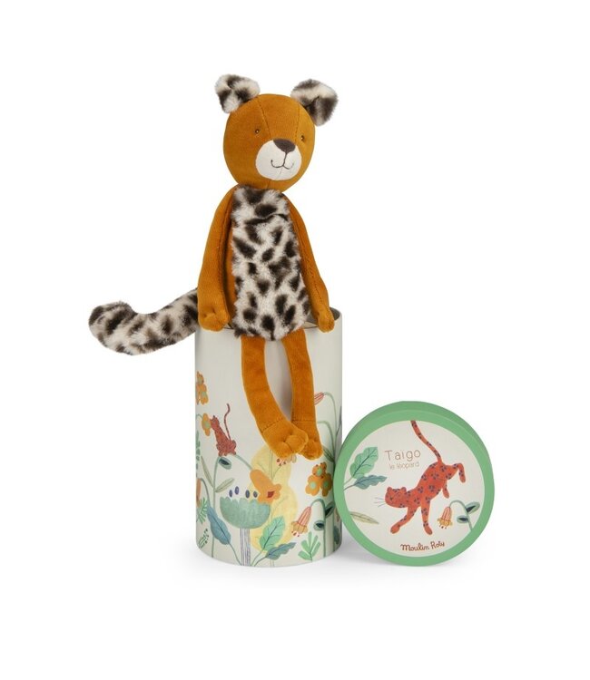 Moulin Roty Plüschtier Leopard in der Box