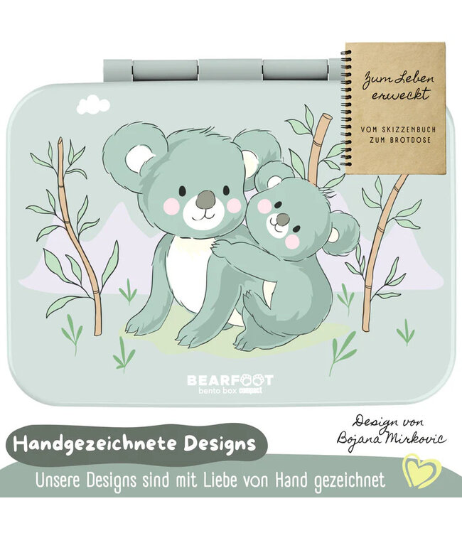 Bearfoot Brotdose Bento box COMPACT Koala Salbei