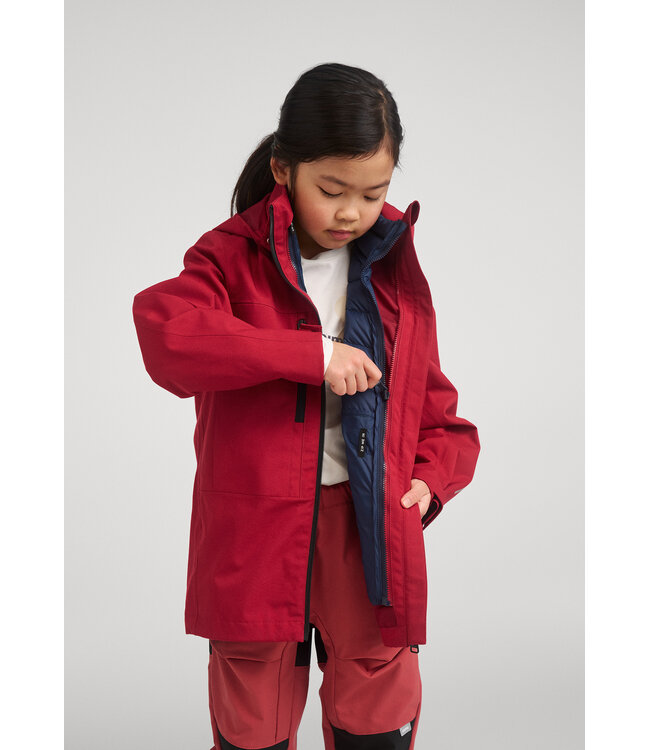 Reima tec Kinder Regenjacke Saarela Cranberry