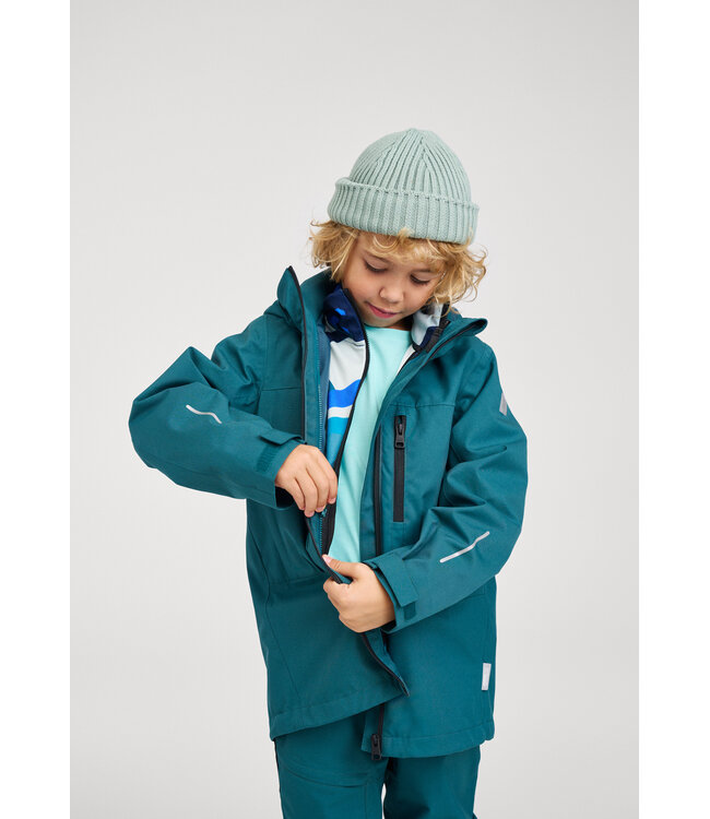 Reima tec Kinder Regenjacke Saarela Dark Teal