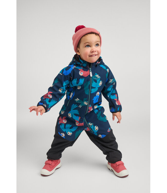 Reima Kleinkinder Softshell Overall Mjosa Navy