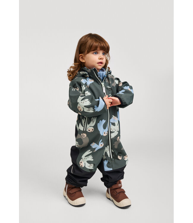 Reima Kleinkinder Softshell Overall Mjosa Thyme green