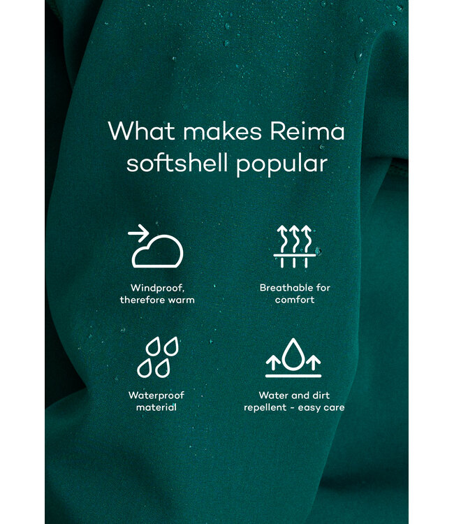 Reima Kinder Softshell Jacke Vantti Aquatic Blue