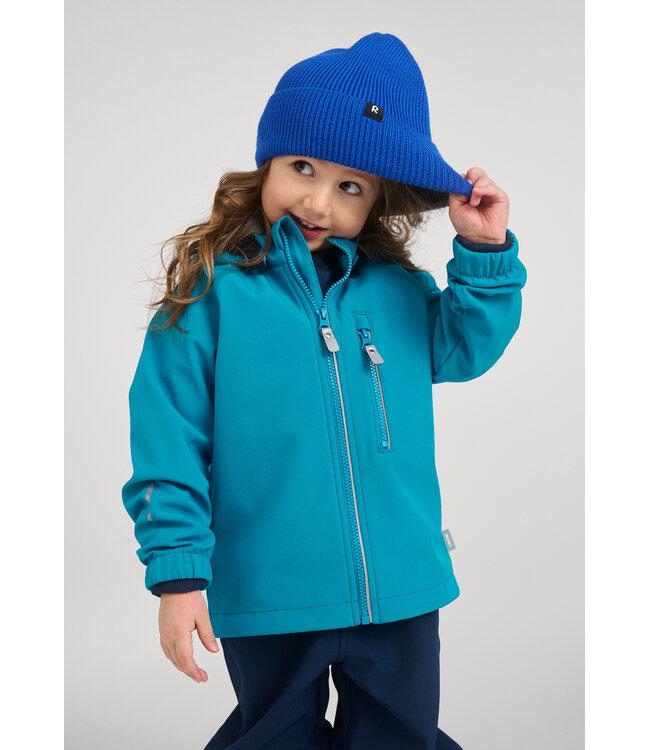 Reima Kinder Softshell Jacke Vantti Aquatic Blue