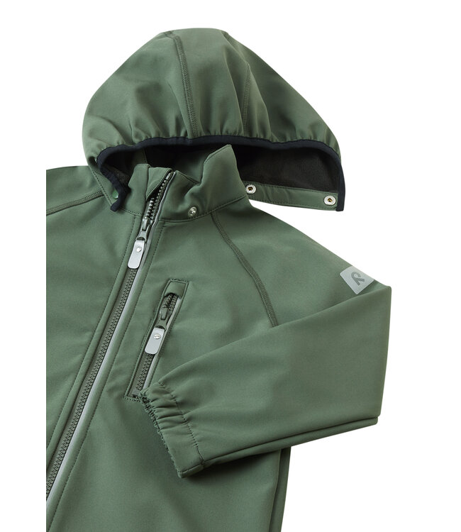 Reima Kinder Softshell Jacke Vantti Thyme green