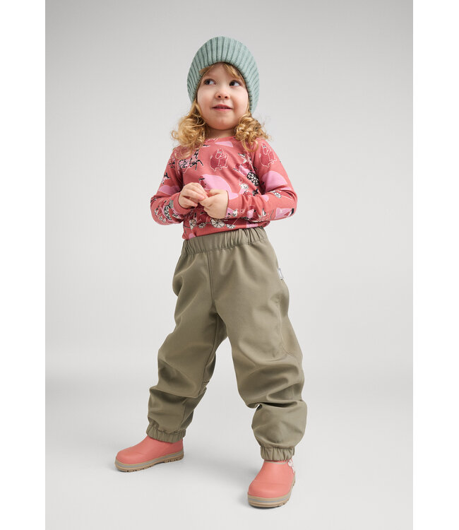 Reima Kinder Softshell Hose Oikotie Greyish green