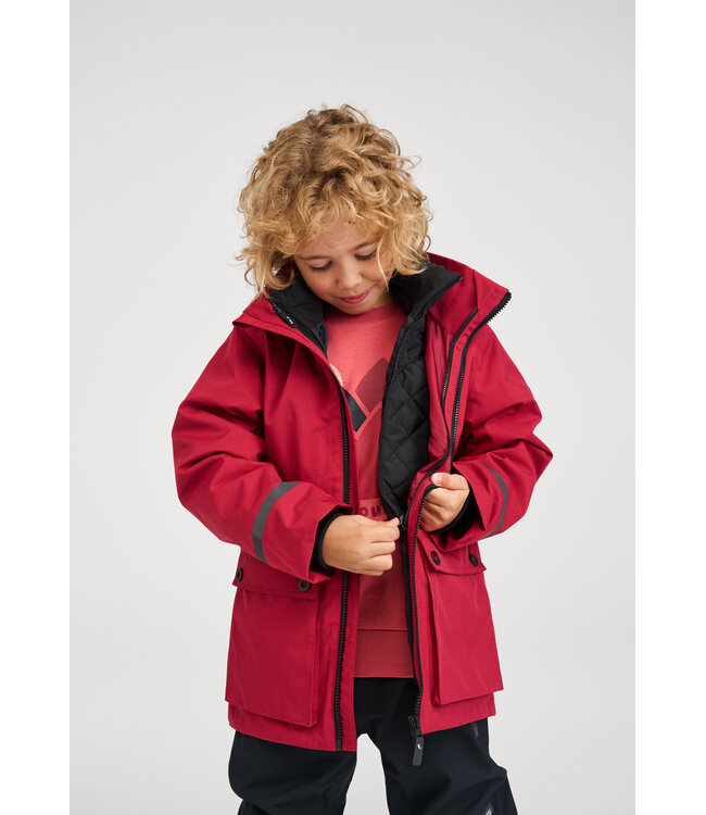 Reima tec 3in1 Übergangsjacke Syddi Cranberry