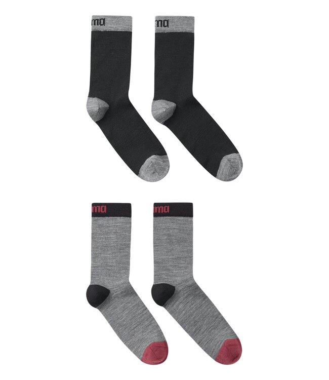 Reima Kinder Socken 2er Pack Parit Black