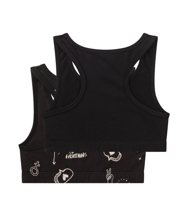 Sanetta Mädchen-Bustier (Doppelpack) Graffiti