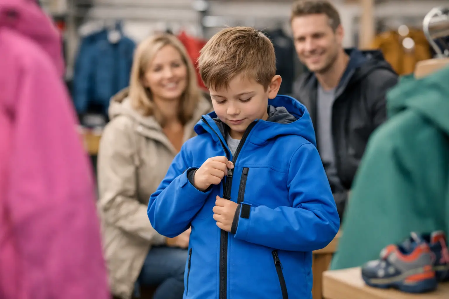 Kinder-Softshelljacke richtig auswählen im Alltag