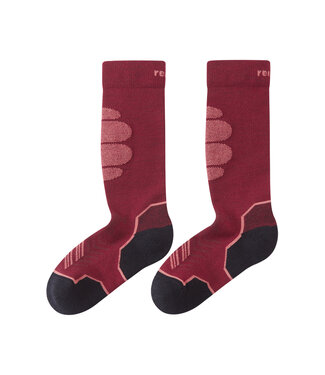 Reima Kinder Ski Socken Atleetti Cranberry