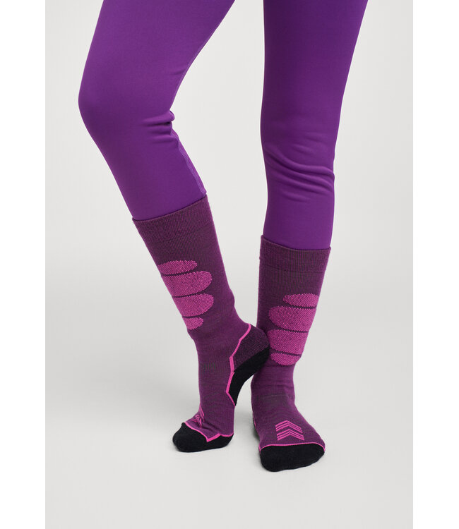 Reima Kinder Ski Socken Atleetti Plum Purple