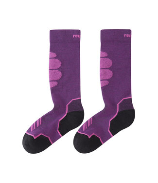 Reima Kinder Ski Socken Atleetti Plum Purple