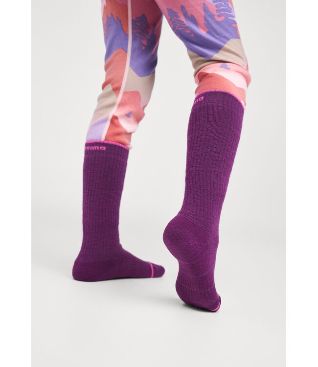Reima Kinder Ski Socken Urheilu Plum Purple