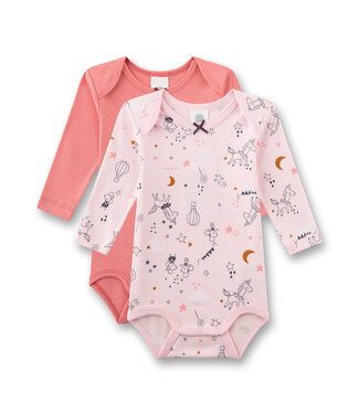 Sanetta Mädchen Body 2er Pack langarm Einhorn