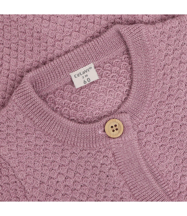 CeLaVi Woll Strickoverall Lilas Melange