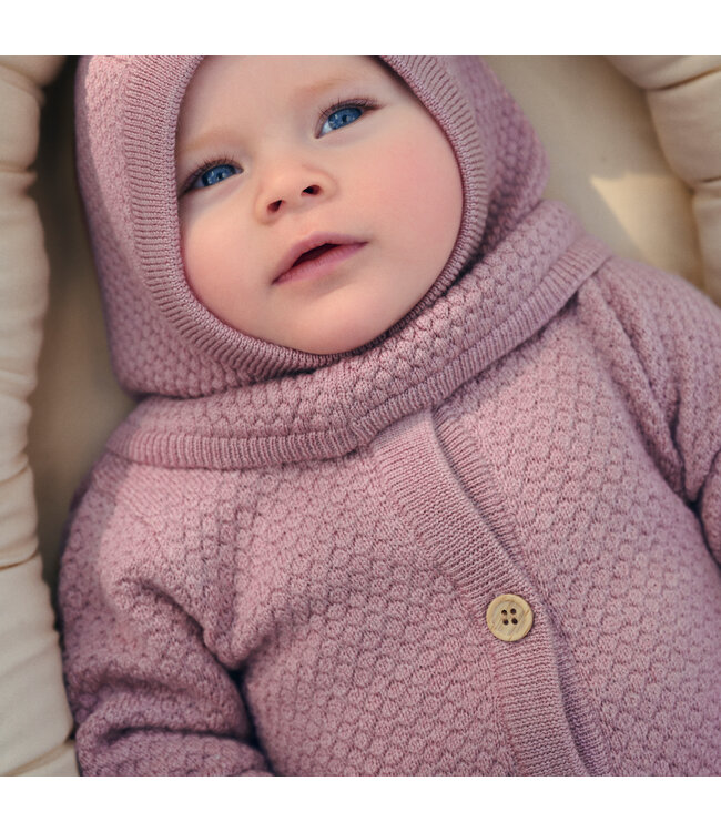 CeLaVi Woll Strickoverall Lilas Melange