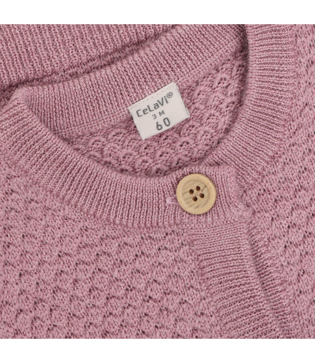 CeLaVi Woll Strickjacke Lilas Melange