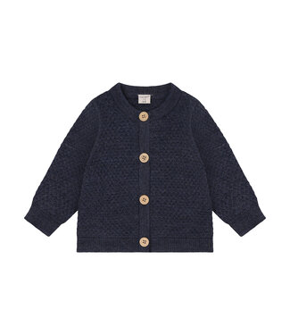 CeLaVi Woll Strickjacke Ombre Blue Melange
