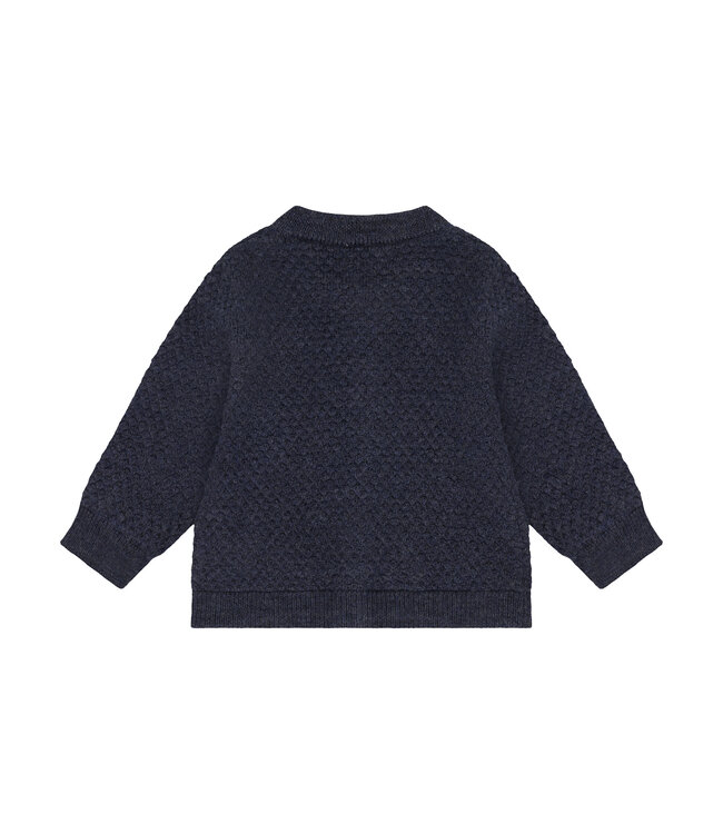CeLaVi Woll Strickjacke Ombre Blue Melange