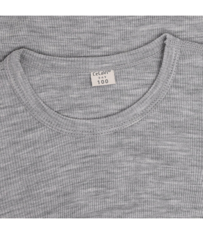 CeLaVi Woll Langarmshirt Alloy Melange