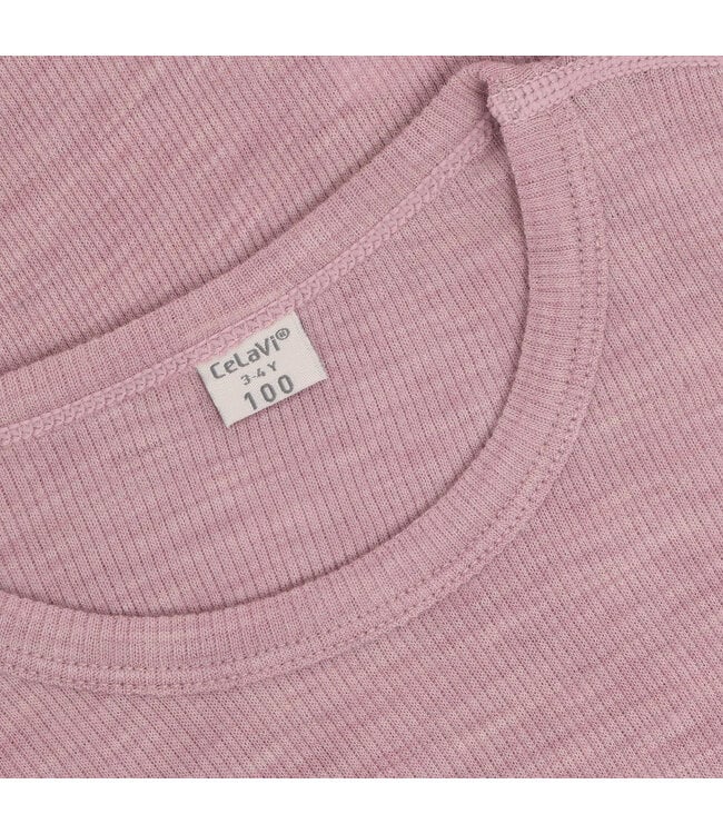 CeLaVi Woll Langarmshirt Lilas Melange