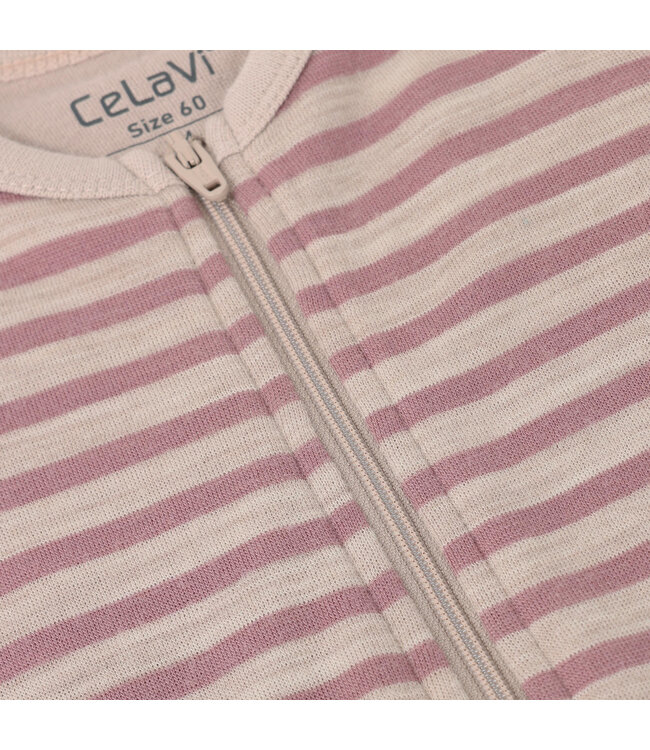 CeLaVi Woll/Bambus Jumpsuit Grape Shake