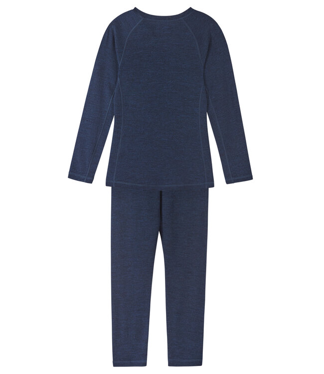 Reima Wolle Kinder Unterwäsche Set Kinsei Navy