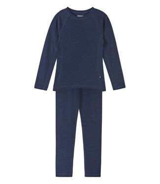 Reima Wolle Kinder Unterwäsche Set Kinsei Navy
