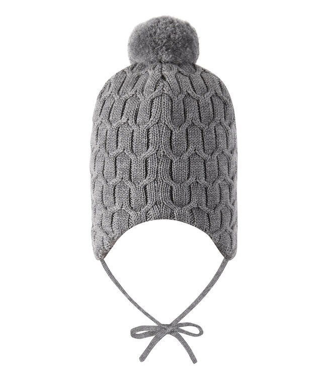 Reima Kleinkinder Wollmütze Nunavut Melange grey