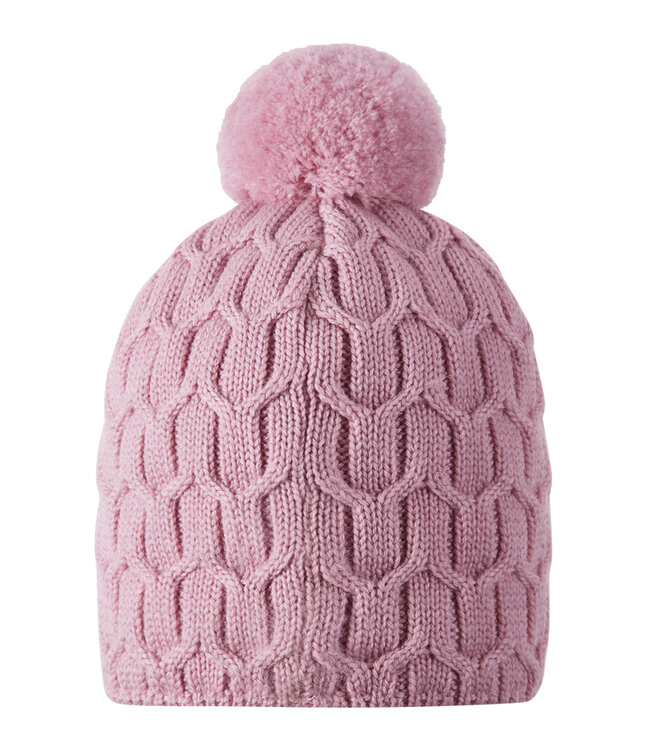 Reima Kinder Wollmütze Nyksund Grey Pink