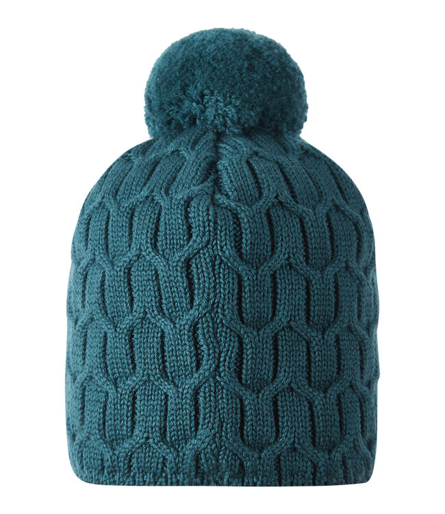 Reima Kinder Wollmütze Pilke Dark Teal