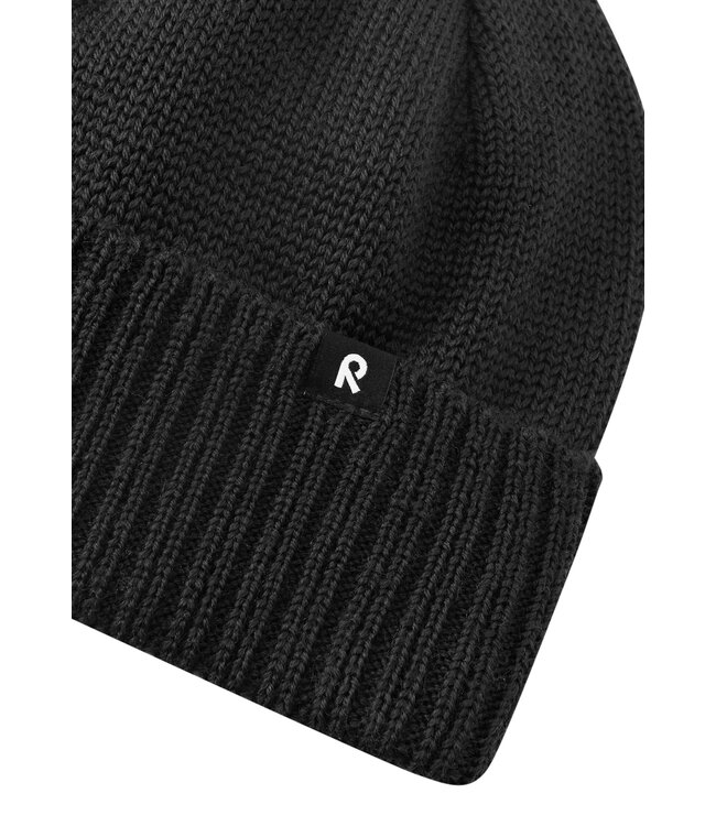Reima Kinder Wollmütze Kalotti Black
