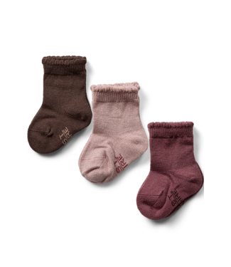 Hust & Claire Woll/Bambus Socken Foty 3er Pack
