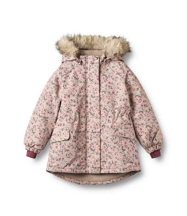 Wheat Mädchen Winterjacke Mathilde grey moon flowers
