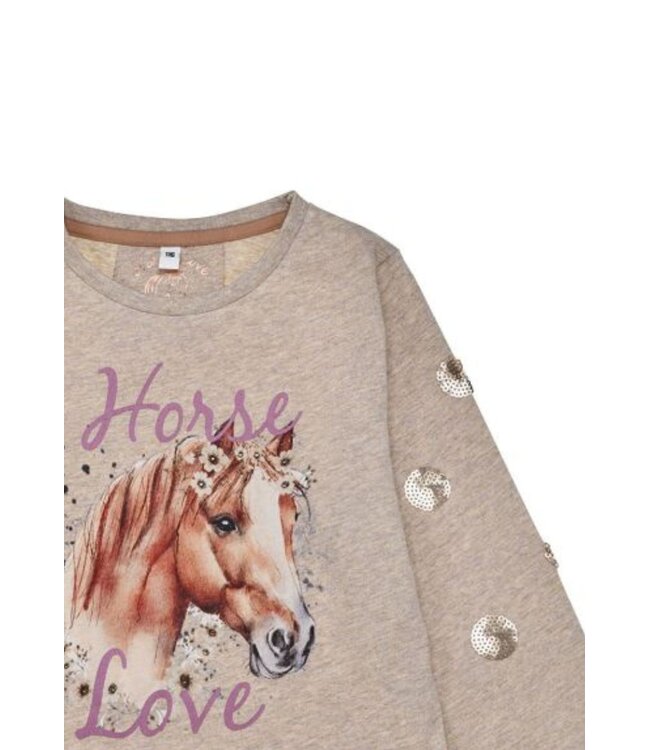 Bondi Mädchen Langarmshirt Pferd
