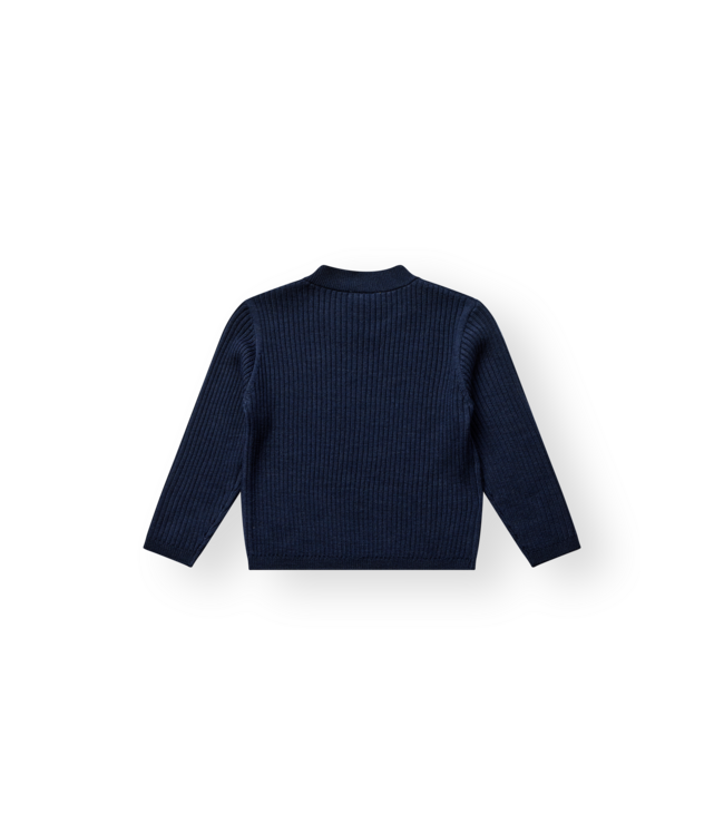 Hust & Claire Kinder Woll-Pullover Pil Blues