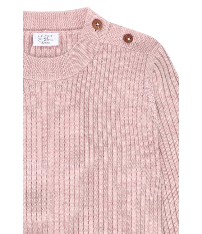 Hust & Claire Kinder Woll-Pullover Pil Heather