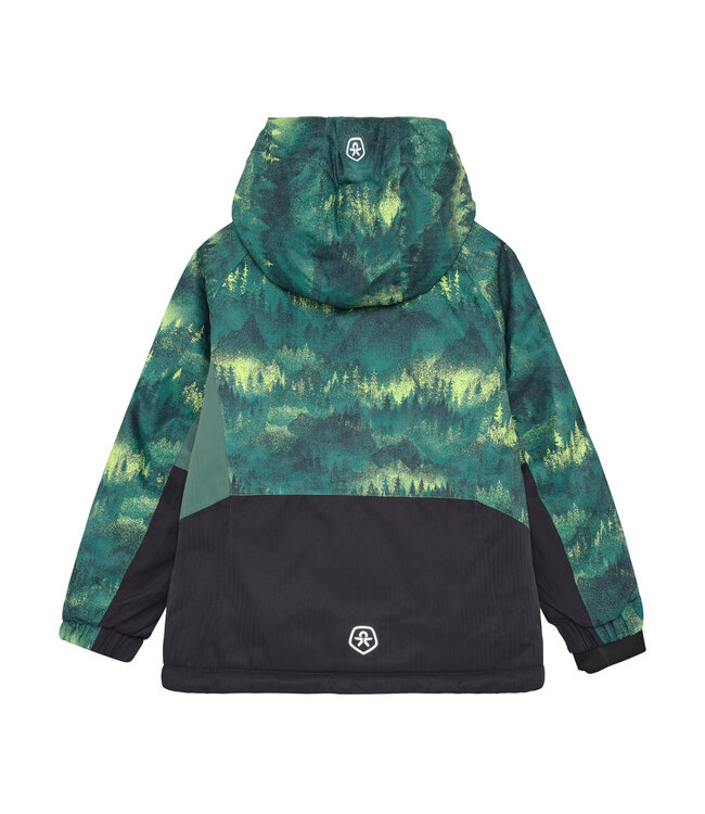 Color Kids Jungen Skijacke Colorblock Dark Forest
