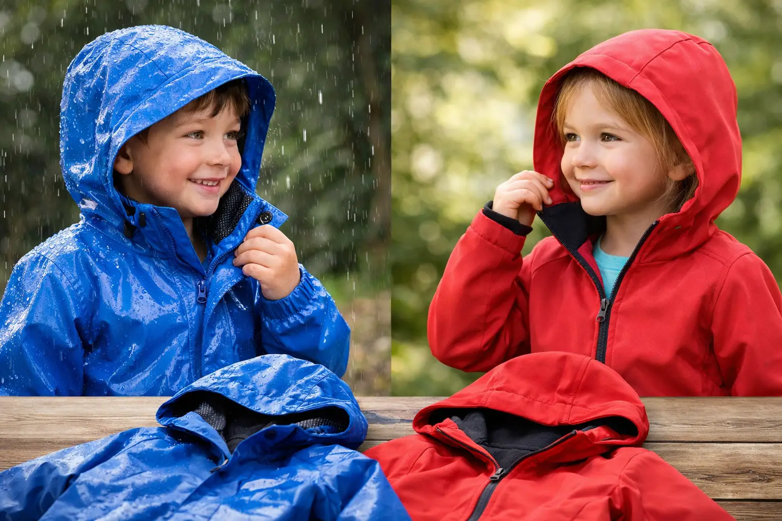 Regenjacke oder Softshell für Kinder wählen?