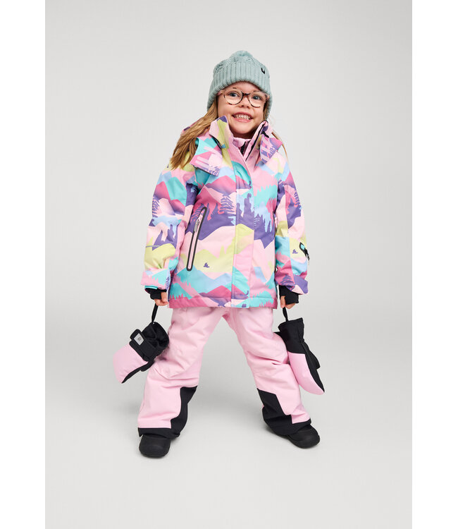 Reima tec Kinder Skijacke Kiiruna Grey Pink