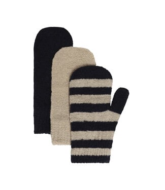 Minymo Kleinkinder 3er Pack Strickfäustlinge
