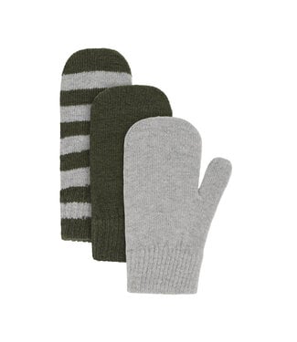 Minymo Kleinkinder 3er Pack Strickfäustlinge