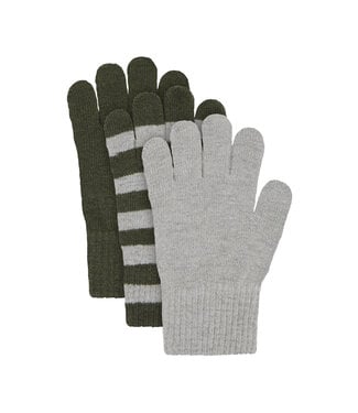 Minymo Kinder 3er Pack Strickhandschuhe