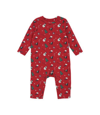 Minymo Weihnachst Strampler Scarlet Sage