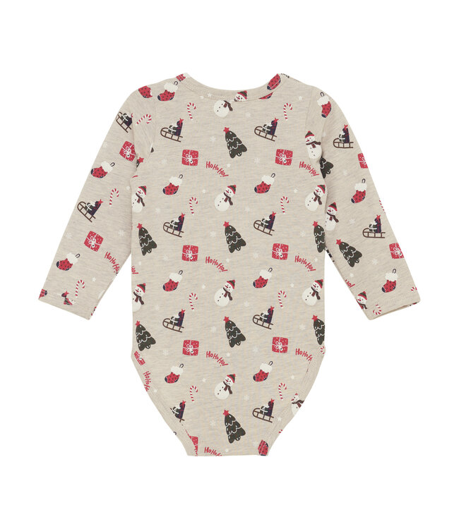 Minymo Weihnachst Body Beige Melange