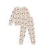 Minymo Weihnachst Pyjama Beige Melange